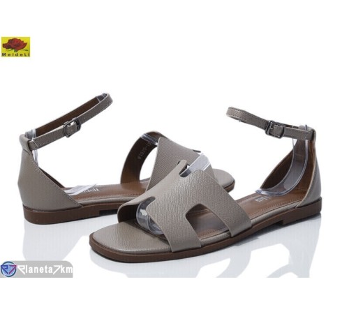 Босоніжки жіночі на літо (8 пар р.36-40) сірий  "Mei De Li"