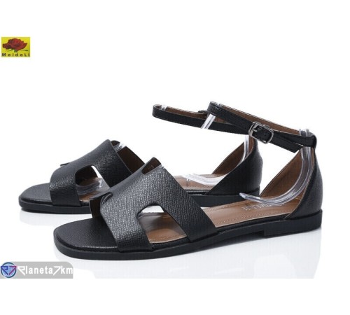 Босоніжки жіночі на літо (8 пар р.36-40) чорний  "Mei De Li"