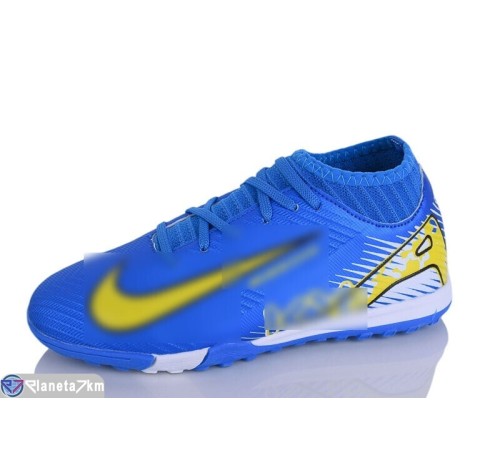 Футбольне взуття дитяче на весну/осінь (8 пар р.34-38) синій  "FIESTA"