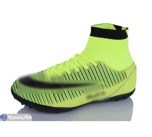 Футбольне взуття дитяче на весну/осінь (8 пар р.36-39) зелений  "FIESTA"