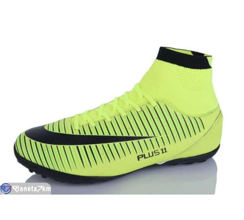 Футбольне взуття чоловіче на весну/осінь (7 пар р.41-45) зелений  "FIESTA"