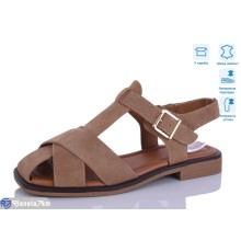 Босоніжки жіночі на літо (8 пар р.36-41) коричневий  "Lilin"