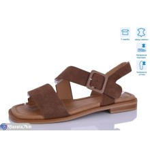 Босоніжки жіночі на літо (8 пар р.36-41) коричневий  "Lilin"