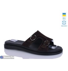 Шлепки жіночі на літо (6 пар р.36-40) коричневий  "LIKA"