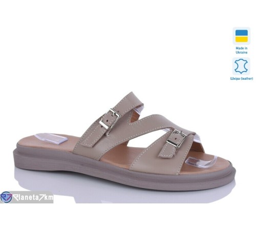 Шлепки жіночі на літо (6 пар р.37-41) коричневий  "LIKA"