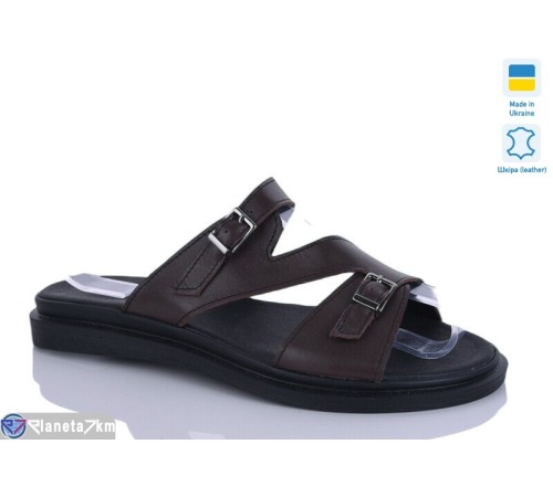 Шлепки жіночі на літо (6 пар р.37-41) коричневий  "LIKA"