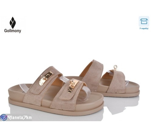 Шлепки жіночі на літо (8 пар р.36-41) бежевий  "Gollmony"