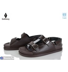 Босоніжки жіночі на літо (8 пар р.36-41) коричневий  "Gollmony"