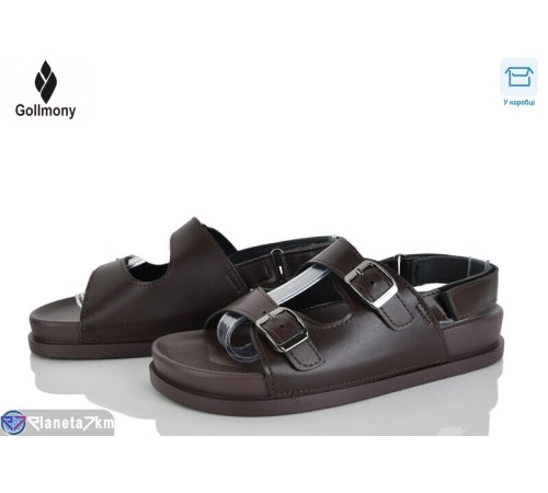 Босоніжки жіночі на літо (8 пар р.36-41) коричневий  "Gollmony"