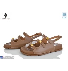 Босоніжки жіночі на літо (8 пар р.36-41) коричневий  "Gollmony"