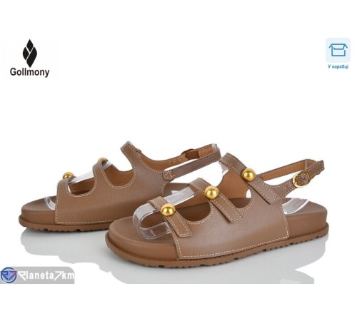 Босоніжки жіночі на літо (8 пар р.36-41) коричневий  "Gollmony"