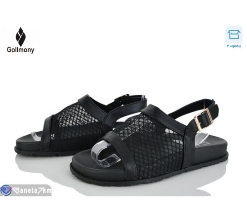 Босоніжки жіночі на літо (8 пар р.36-41) чорний  "Gollmony"