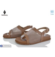 Босоніжки жіночі на літо (8 пар р.36-41) коричневий  "Gollmony"