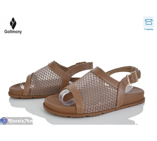 Босоніжки жіночі на літо (8 пар р.36-41) коричневий  "Gollmony"
