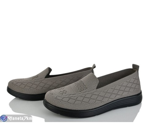 Туфлі жіночі на літо (8 пар р.37-42) сірий  "KULIBABA"