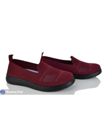 Туфлі жіночі на літо (8 пар р.37-42) бордовий  "KULIBABA"