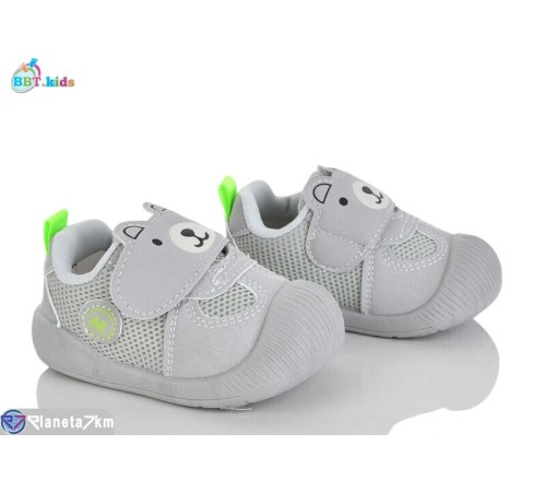 Дитячі кросівки на весну/осінь (12 пар р.18-23) сірий  "BBT"