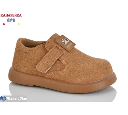 Дитячі туфлі на весну/осінь (8 пар р.22-27) коричневий  "GFB-Канарейка"