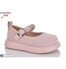 Дитячі туфлі на весну/осінь (8 пар р.22-27) рожевий  "GFB-Канарейка"