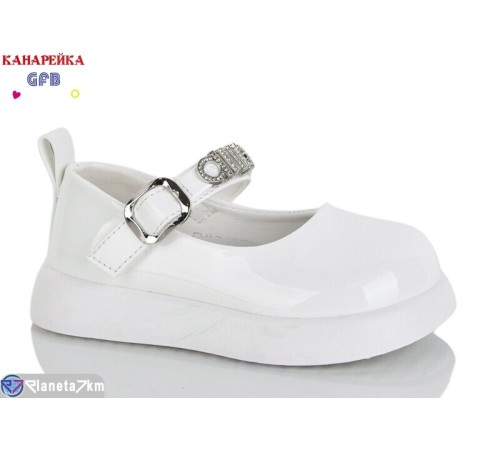 Дитячі туфлі на весну/осінь (8 пар р.22-27) білий  "GFB-Канарейка"