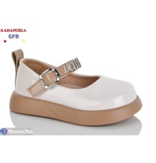 Дитячі туфлі на весну/осінь (8 пар р.22-27) бежевий  "GFB-Канарейка"