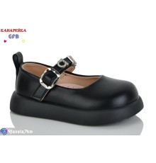 Дитячі туфлі на весну/осінь (8 пар р.22-27) чорний  "GFB-Канарейка"