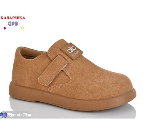 Дитячі туфлі на весну/осінь (8 пар р.28-33) коричневий  "GFB-Канарейка"
