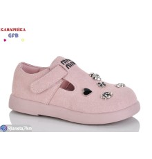Дитячі туфлі на весну/осінь (8 пар р.28-33) рожевий  "GFB-Канарейка"