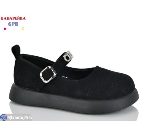 Дитячі туфлі на весну/осінь (8 пар р.28-33) чорний  "GFB-Канарейка"