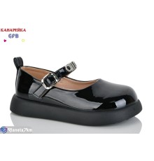 Дитячі туфлі на весну/осінь (8 пар р.28-33) чорний  "GFB-Канарейка"