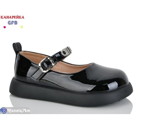 Дитячі туфлі на весну/осінь (8 пар р.28-33) чорний  "GFB-Канарейка"