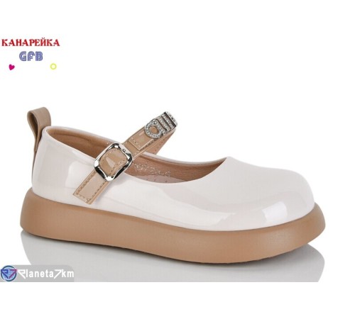 Дитячі туфлі на весну/осінь (8 пар р.28-33) бежевий  "GFB-Канарейка"