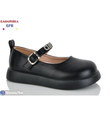 Дитячі туфлі на весну/осінь (8 пар р.28-33) чорний  "GFB-Канарейка"