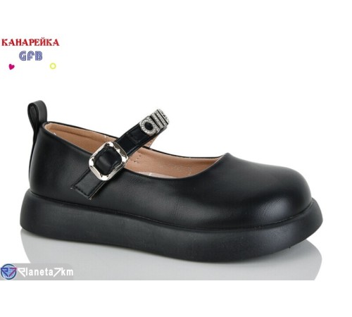 Дитячі туфлі на весну/осінь (8 пар р.28-33) чорний  "GFB-Канарейка"