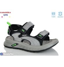 Сандалі дитячі на весну/осінь (8 пар р.27-32) сірий  "GFB-Канарейка"