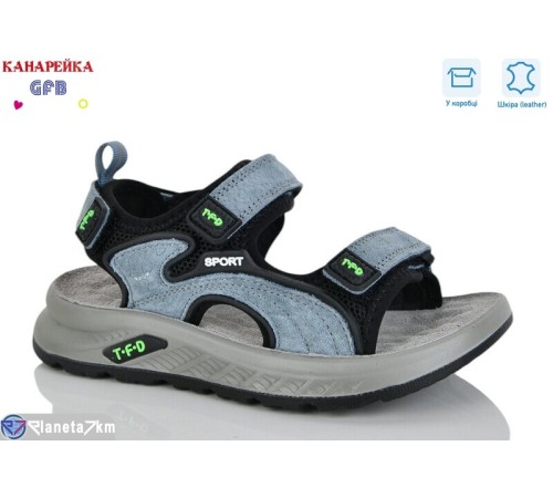 Сандалі дитячі на весну/осінь (8 пар р.27-32) синій  "GFB-Канарейка"