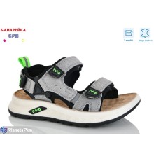Сандалі дитячі на весну/осінь (8 пар р.27-32) сірий  "GFB-Канарейка"
