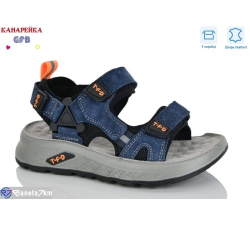 Сандалі дитячі на весну/осінь (8 пар р.27-32) синій  "GFB-Канарейка"
