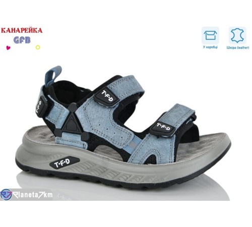 Сандалі дитячі на весну/осінь (8 пар р.27-32) синій  "GFB-Канарейка"