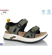 Сандалі дитячі на весну/осінь (8 пар р.27-32) зелений  "GFB-Канарейка"