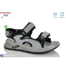 Сандалі дитячі на весну/осінь (8 пар р.32-37) сірий  "GFB-Канарейка"