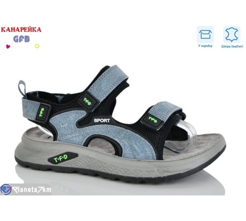 Сандалі дитячі на весну/осінь (8 пар р.32-37) синій  "GFB-Канарейка"