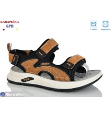 Сандалі дитячі на весну/осінь (8 пар р.32-37) коричневий  "GFB-Канарейка"