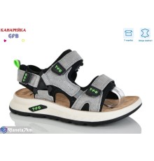 Сандалі дитячі на весну/осінь (8 пар р.32-37) сірий  "GFB-Канарейка"