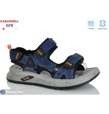 Сандалі дитячі на весну/осінь (8 пар р.32-37) синій  "GFB-Канарейка"