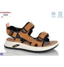 Сандалі дитячі на весну/осінь (8 пар р.32-37) коричневий  "GFB-Канарейка"