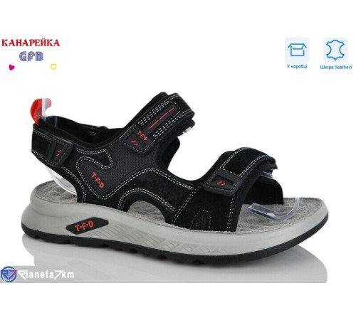 Сандалі дитячі на весну/осінь (8 пар р.32-37) чорний  "GFB-Канарейка"