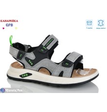 Сандалі дитячі на весну/осінь (8 пар р.32-37) сірий  "GFB-Канарейка"