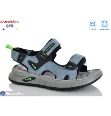 Сандалі дитячі на весну/осінь (8 пар р.32-37) блакитний  "GFB-Канарейка"