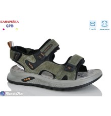 Сандалі дитячі на весну/осінь (8 пар р.32-37) зелений  "GFB-Канарейка"